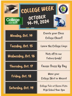 College Week Activity Flyer